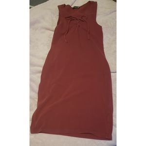 Popular, size medium, burgundy dress